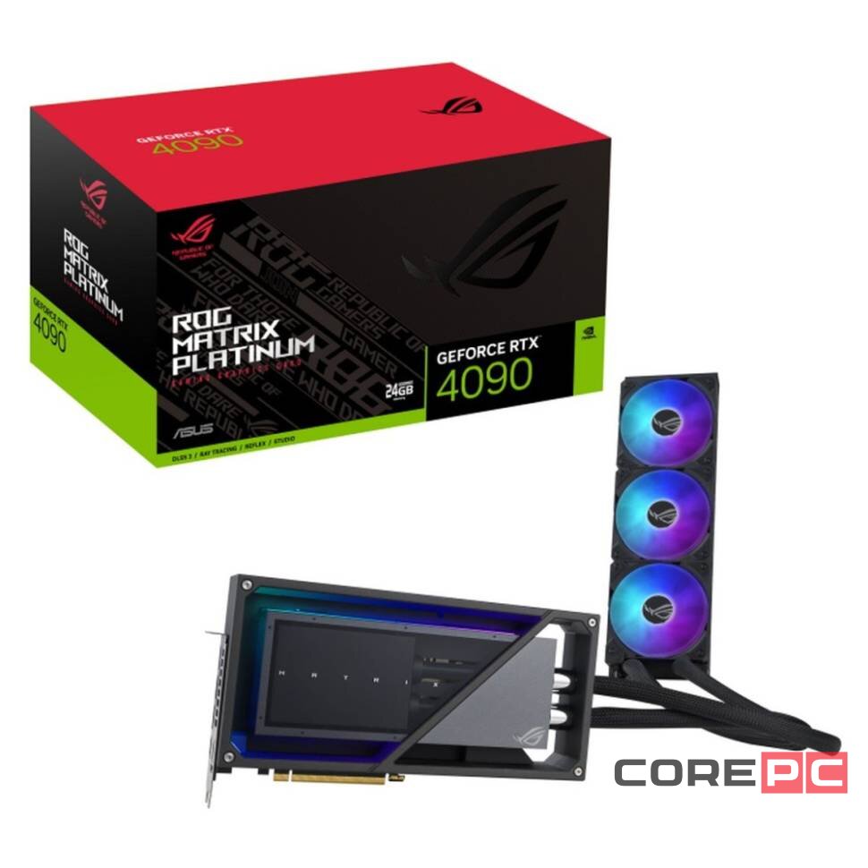 Видеокарта ASUS (ROG-MATRIX-RTX4090-P24G-GAMING) GeForce RTX 4090 24GB ROG MATRIX GAMING (90YV0ID7-M0NM00)