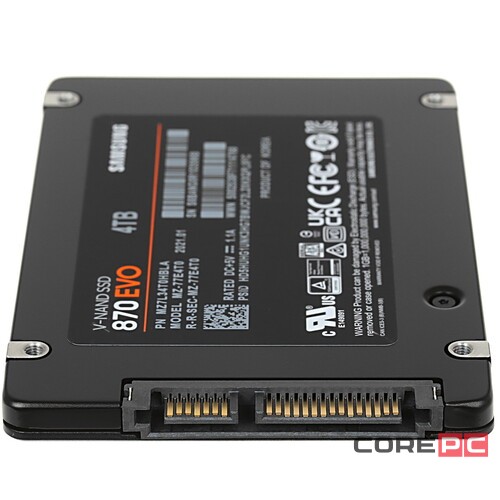 Твердотельный накопитель Samsung 4000 Gb 870 EVO MZ-77E4T0BW