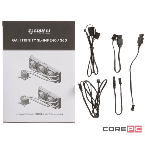 Система жидкостного охлаждения для процессора Lian Li GALAHAD II Trinity 360 SL-INF ARGB Black (GA2T36INB) (G89.GA2T36INB.R0) PWM