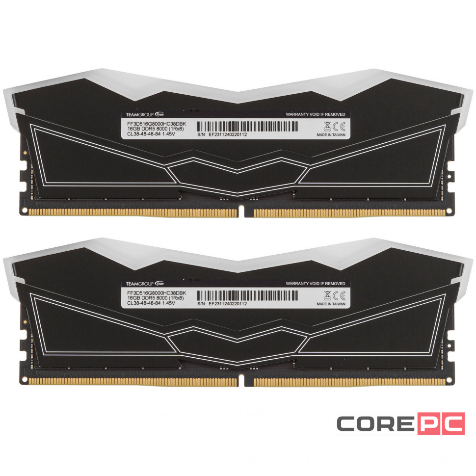 Оперативная память 32 Gb 8000 MHz Team Group T-FORCE DELTA RGB Black (FF3D532G8000HC38DDC01)