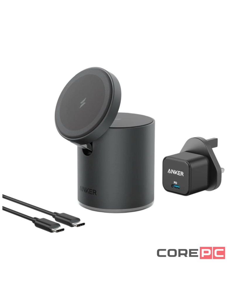 Беспроводное зарядное устройство Anker 623 Magnetic Wireless Charger 15W черное