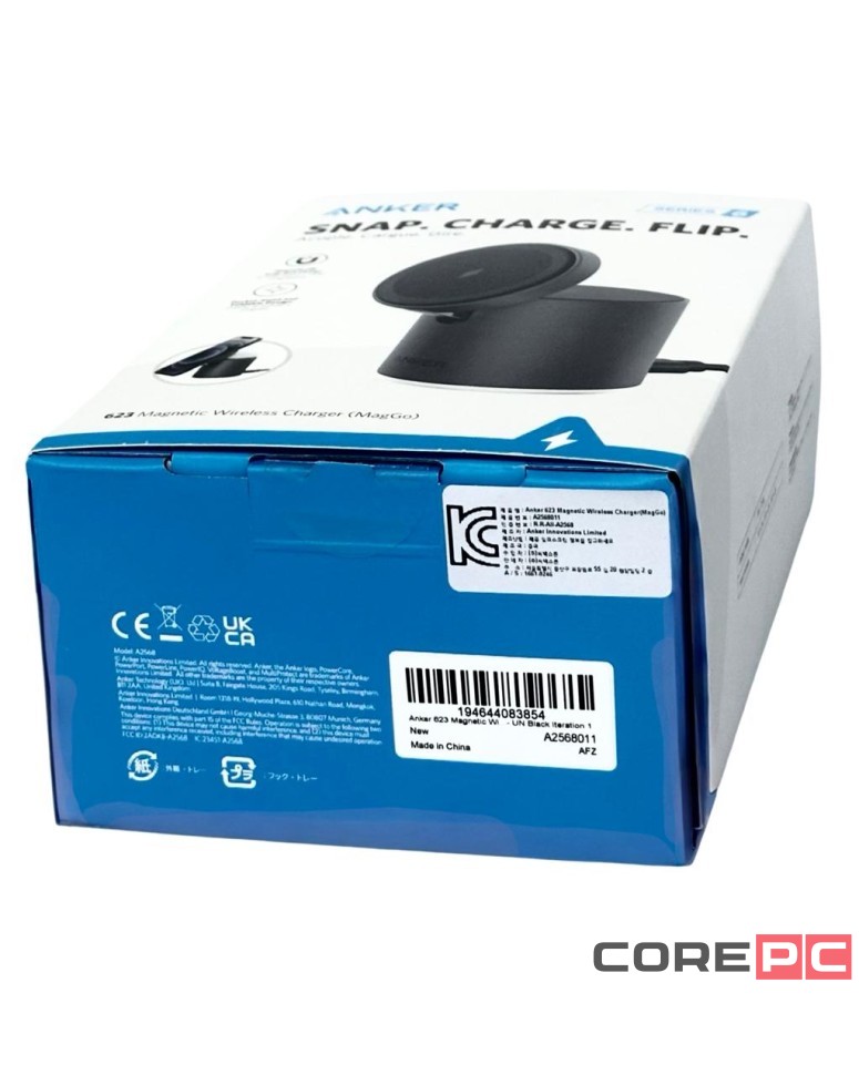 Беспроводное зарядное устройство Anker 623 Magnetic Wireless Charger 15W черное