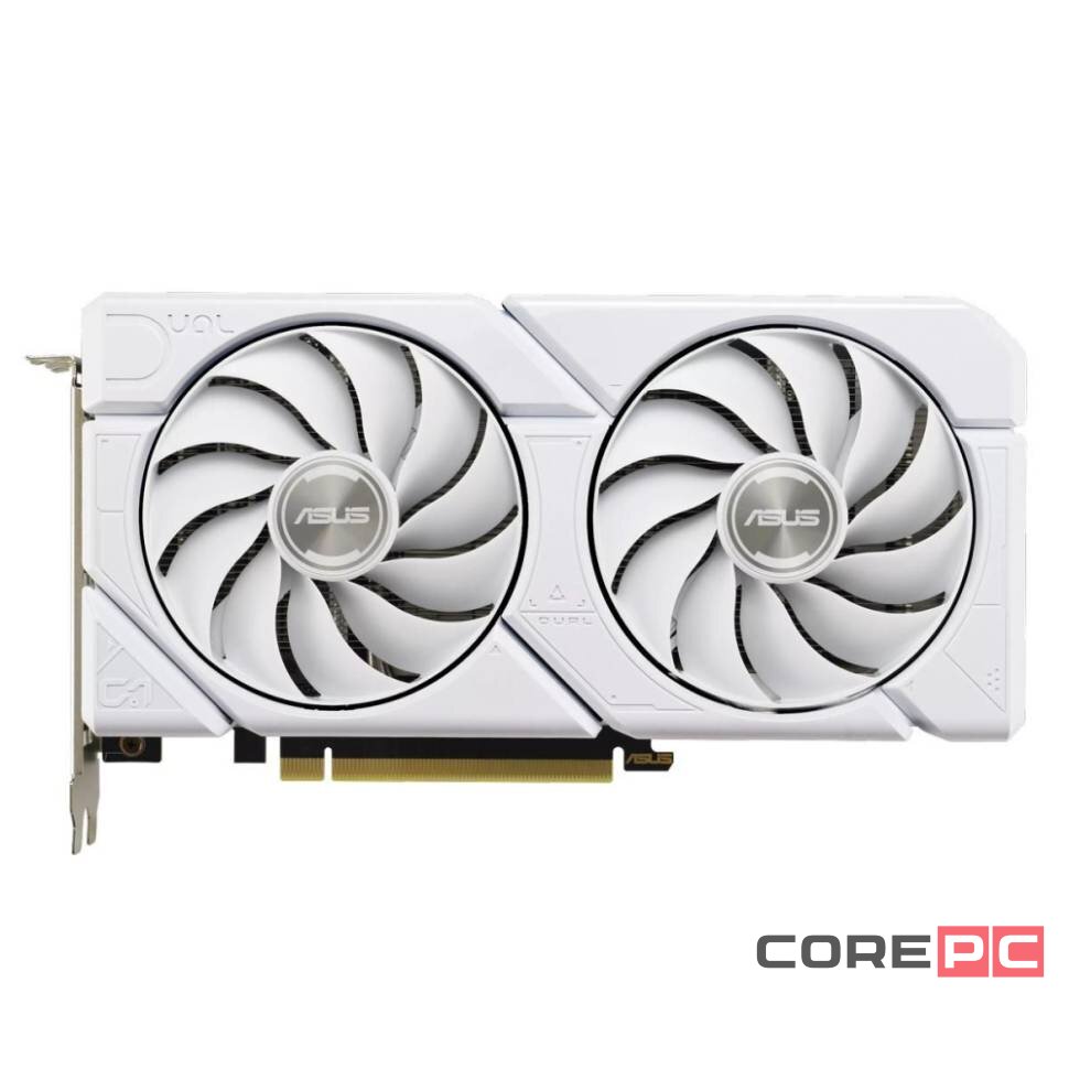 Видеокарта ASUS (DUAL-RTX4070S-O12G-EVO-WHITE) GeForce RTX 4070 SUPER 12GB EVO White OC (90YV0KC8-M0NA00)