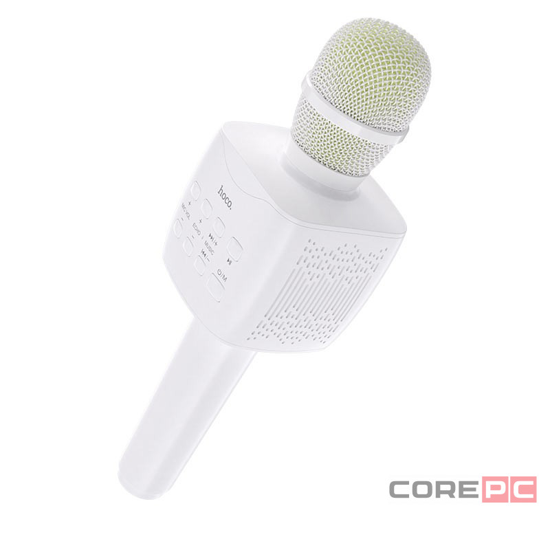 Микрофон для караоке Hoco BK5 BT5.0/1200mAh/6ч/5Вт белый