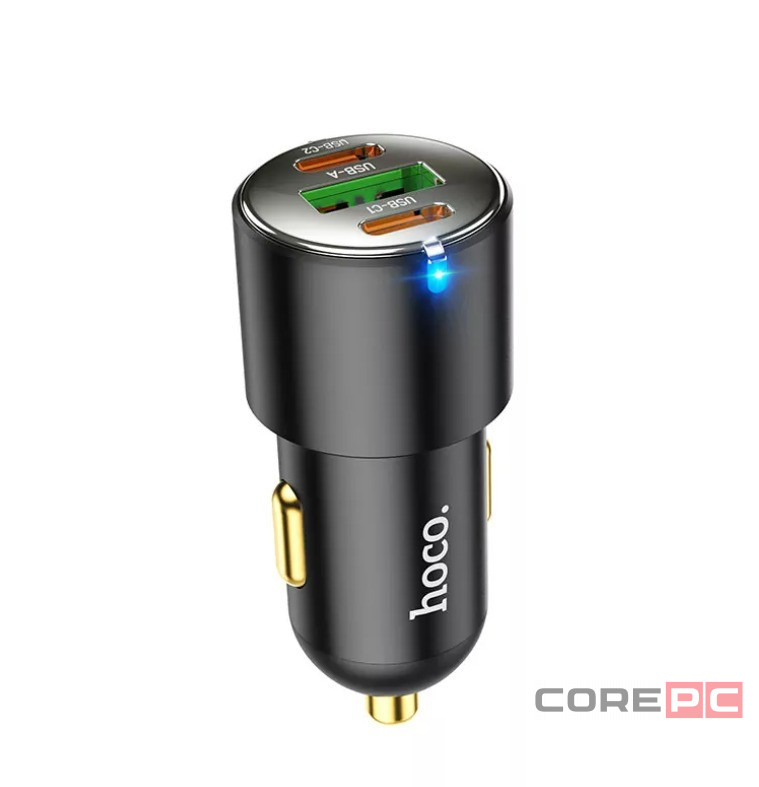 Автомобильное заряд. устр. Hoco NZ6 1USB/2C 18W/25W черное