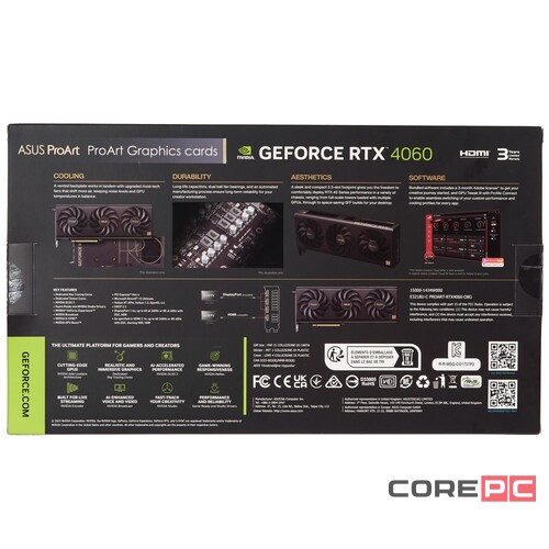 Видеокарта ASUS (PROART-RTX4060-O8G) GeForce RTX 4060 8GB PROART OC 90YV0JM0-M0NA00