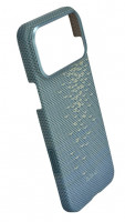 Накладка для i-Phone 17 Pro Max Pitaka Glints of Gold (lucid Blue) Protective Case голубой