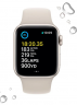 Apple Watch SE Gen 2 40mm Starlight Aluminum Case with Starlight Sport Band (S/M)