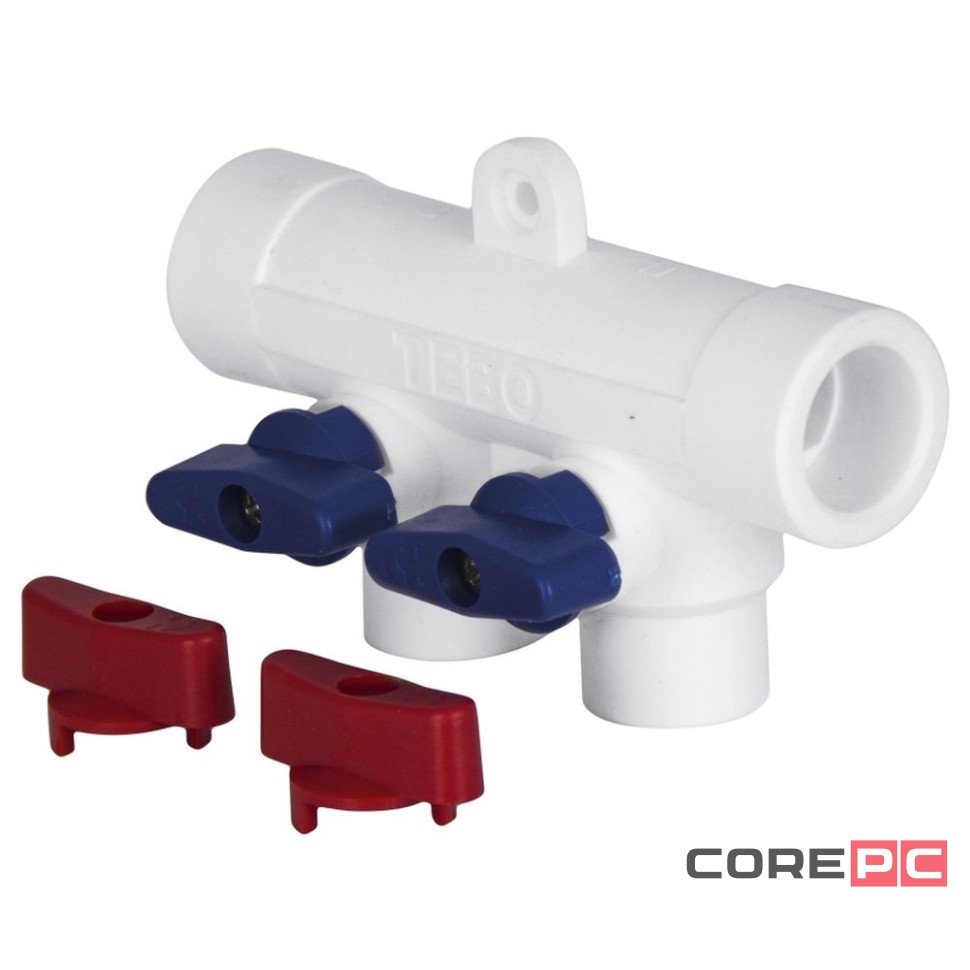 Коллектор TEBO бел. PP-R 25x20x4 вых. универсальный (3/15), арт. 030091253
