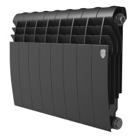 Радиатор биметаллический Royal Thermo BILINER B 350 Чёрный - 10 секц.