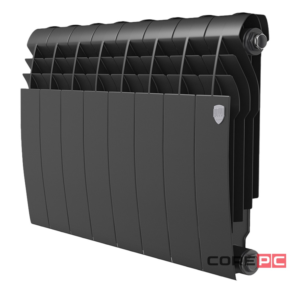 Радиатор биметаллический Royal Thermo BILINER B 350 Чёрный - 10 секц.