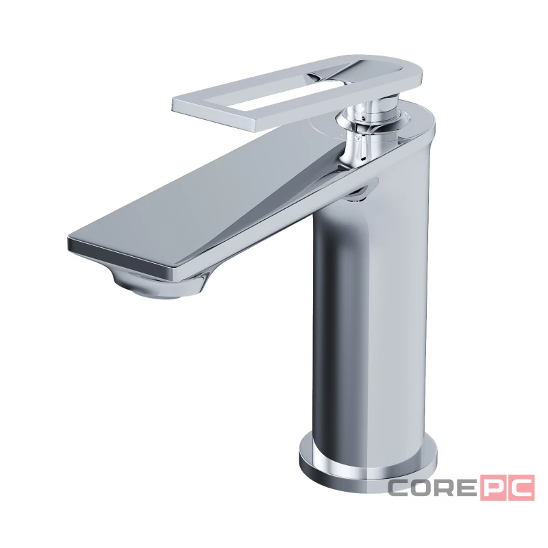 Смеситель для раковины MIXLINE МЛ28-04/ML28-04, рычажное управление, цвет хром