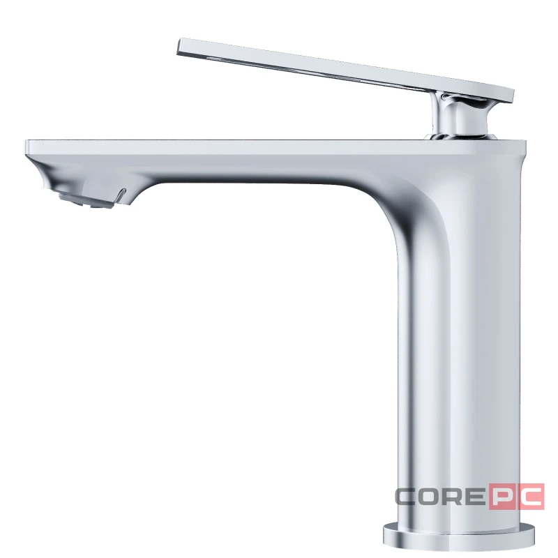 Смеситель для раковины MIXLINE МЛ28-04/ML28-04, рычажное управление, цвет хром