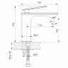 Смеситель для раковины MIXLINE МЛ28-04/ML28-04, рычажное управление, цвет хром