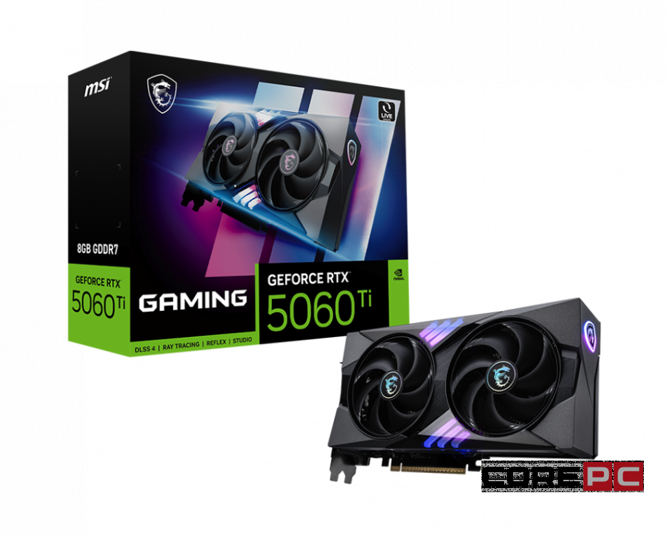 Видеокарта MSI (G506T-8G) GeForce RTX 5060 Ti 8G GAMING