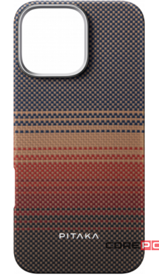 Чехол PITAKA StarPeak Tactile Woven Case для iPhone 16 Pro карбоновый (арамид) Sunset
