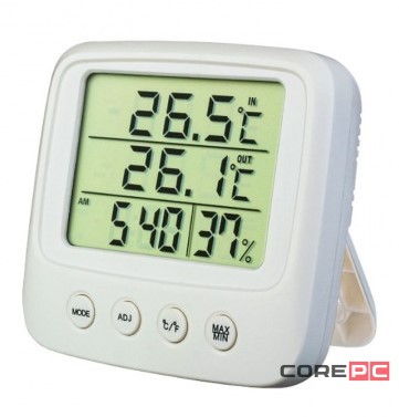 Часы-метеостанция Perfeo Apia (PF-CX-0828A) белые