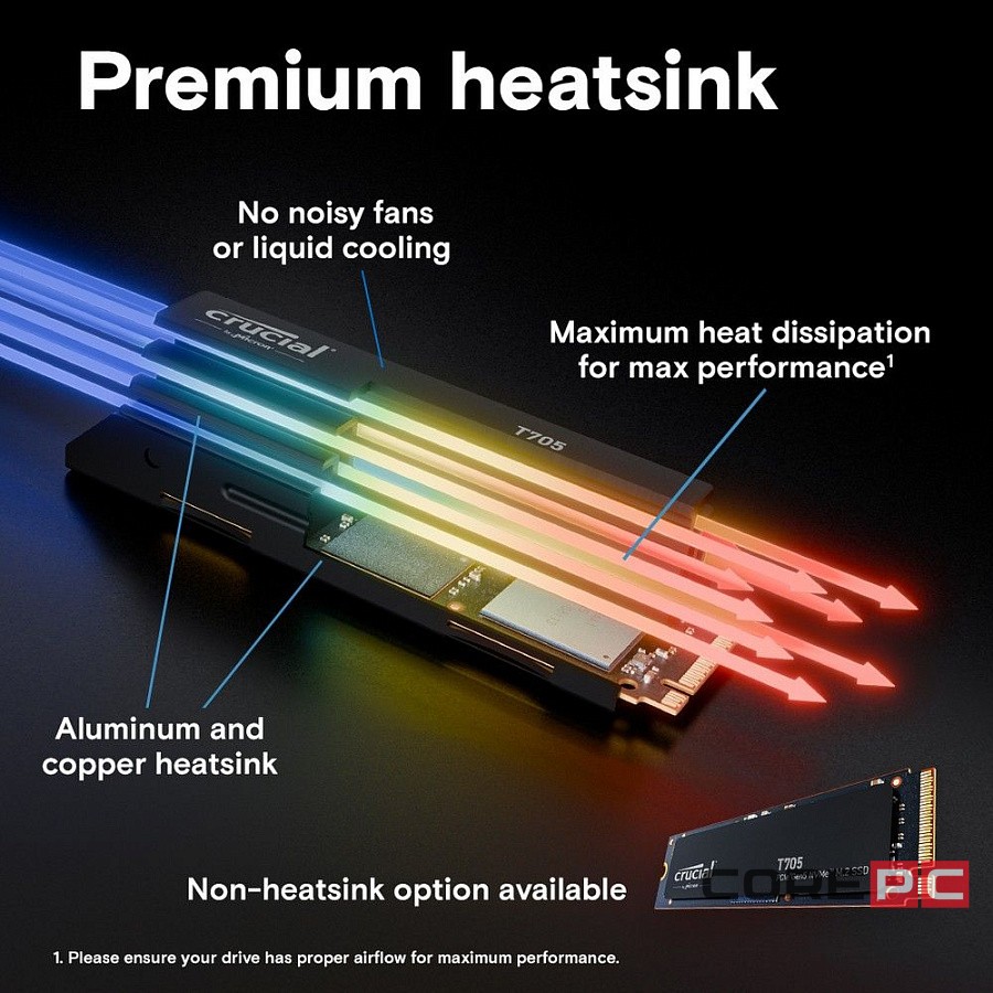 Твердотельный накопитель CRUCIAL 2000 Gb T705 (CT2000T705SSD3)