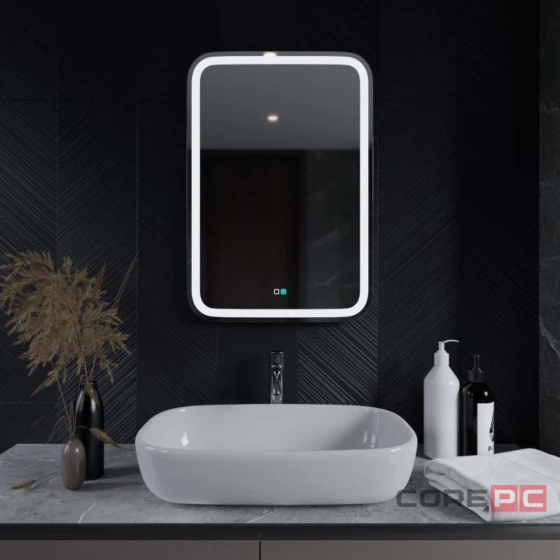 Зеркало MIXLINE Мальта-2 550х800 (ШВ) сенсорный выключатель, светодиодная подсветка + подогрев