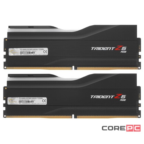 Оперативная память 32 Gb 6400 MHz G.Skill TRIDENT Z5 RGB Black (F5-6400J3239G16GX2-TZ5RK)