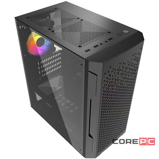 Компьютерный корпус Powercase MISTRAL Micro Z3B Mesh LED CMIMZB-L3