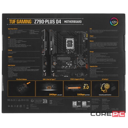 Материнская плата ASUS TUF GAMING Z790-PLUS D4 90MB1CQ0-M0EAY0