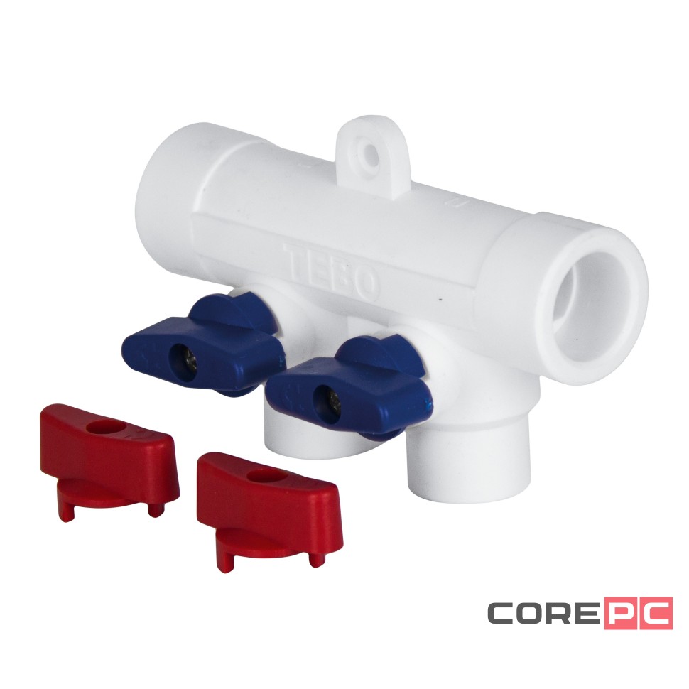 Коллектор TEBO бел. PP-R 40x20х3 вых. универсальный (2/14), арт. 030091272