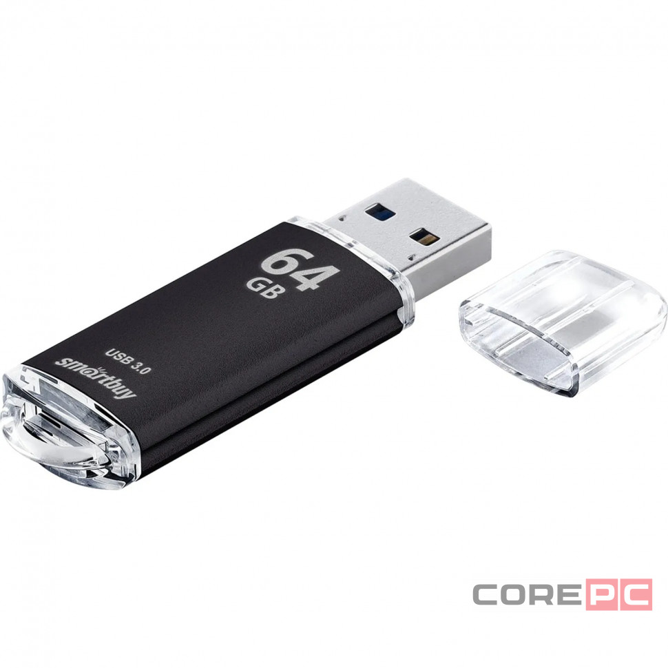 3.0 USB флеш накопитель Smartbuy 64GB V-Cut Black (SB64GBVC-K3)