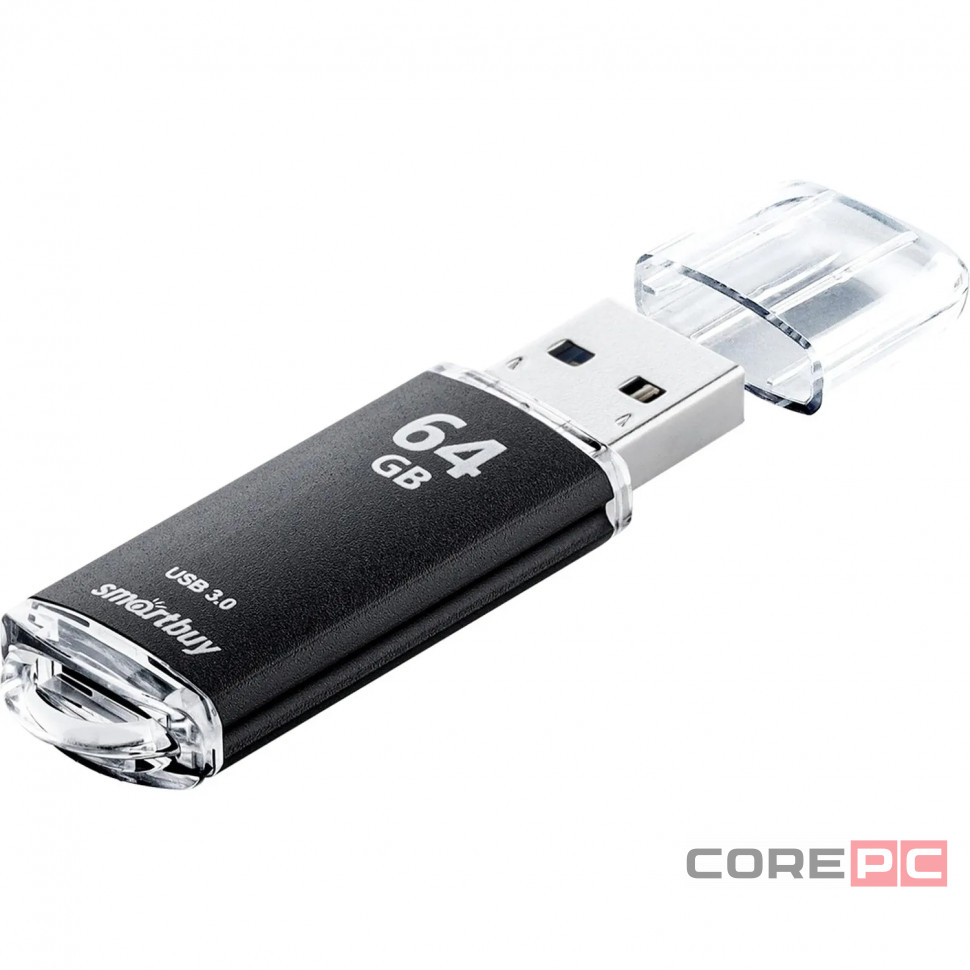 3.0 USB флеш накопитель Smartbuy 64GB V-Cut Black (SB64GBVC-K3)