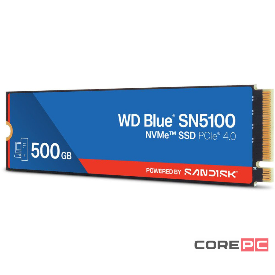 Твердотельный накопитель Western Digital 500 Gb SN510 Blue (WDS500G5B0E)