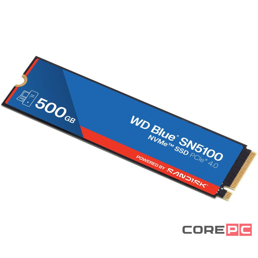 Твердотельный накопитель Western Digital 500 Gb SN510 Blue (WDS500G5B0E)
