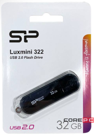 USB флеш накопитель Silicon Power 32GB Luxmini 322 black