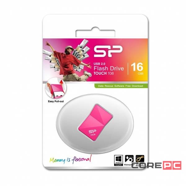 USB флеш накопитель Silicon Power 16GB Touch T08 Peach
