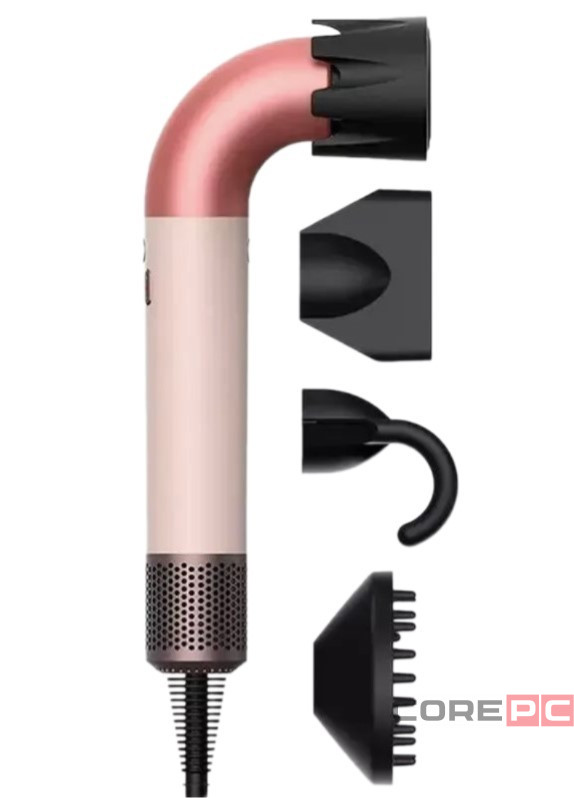 Фен для волос Hair Dryer X11 Pro EU (4 насадок) розовый