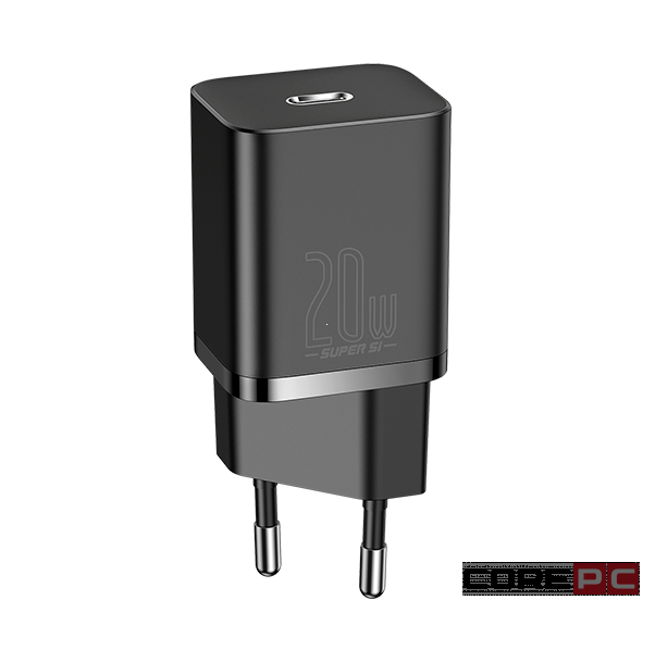 Сетевое зар. устр. Baseus Super Si 1C кабель Lightning 20W TZCCSUP-B01 черное