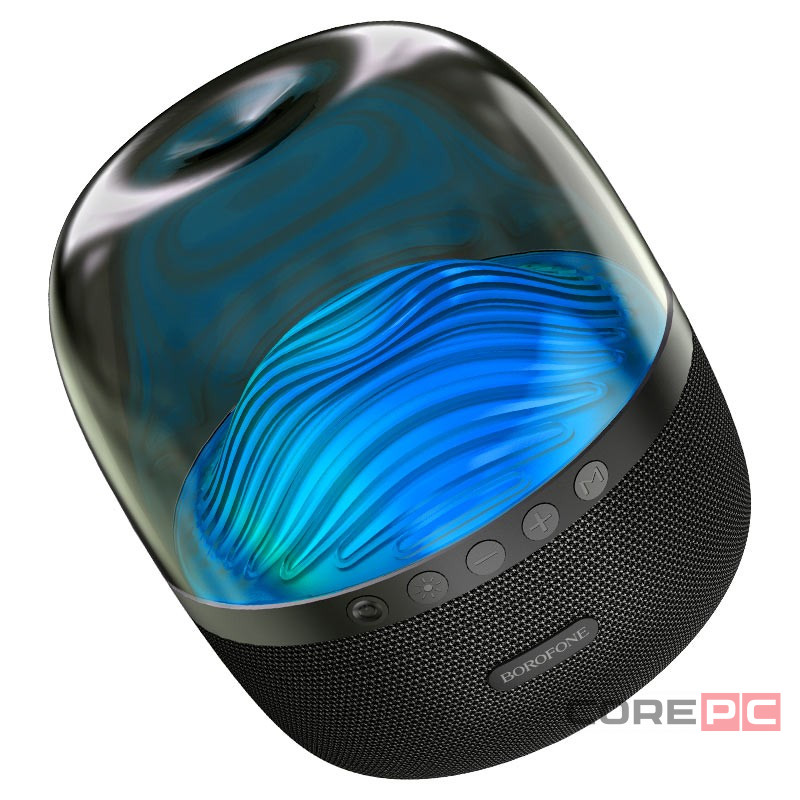 Bluetooth колонка Borofone BP8 Glazed BT5.0/2000mAh/6ч/10Вт/TF/FM/USB/AUX черная
