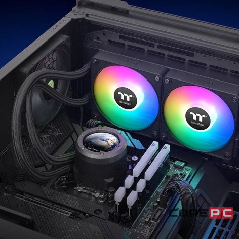 Система жидкостного охлаждения для процессора Thermaltake ARGB Black (CL-W416-PL14SW-A)
