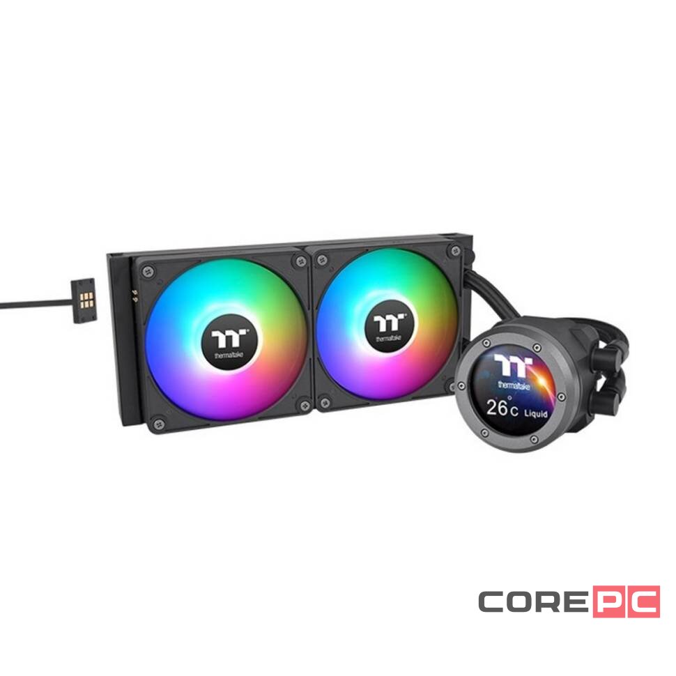 Система жидкостного охлаждения для процессора Thermaltake ARGB Black (CL-W416-PL14SW-A)