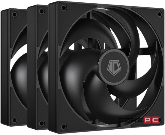 Комплект вентиляторов для корпуса ID-COOLING AS-120-K TRIO (3 in 1) Black