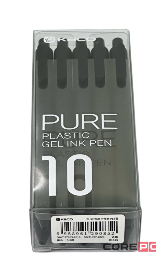 Ручка гелевая Xiaomi KACO Pure Plastic Gelic Pen (комплект 10шт) K1015