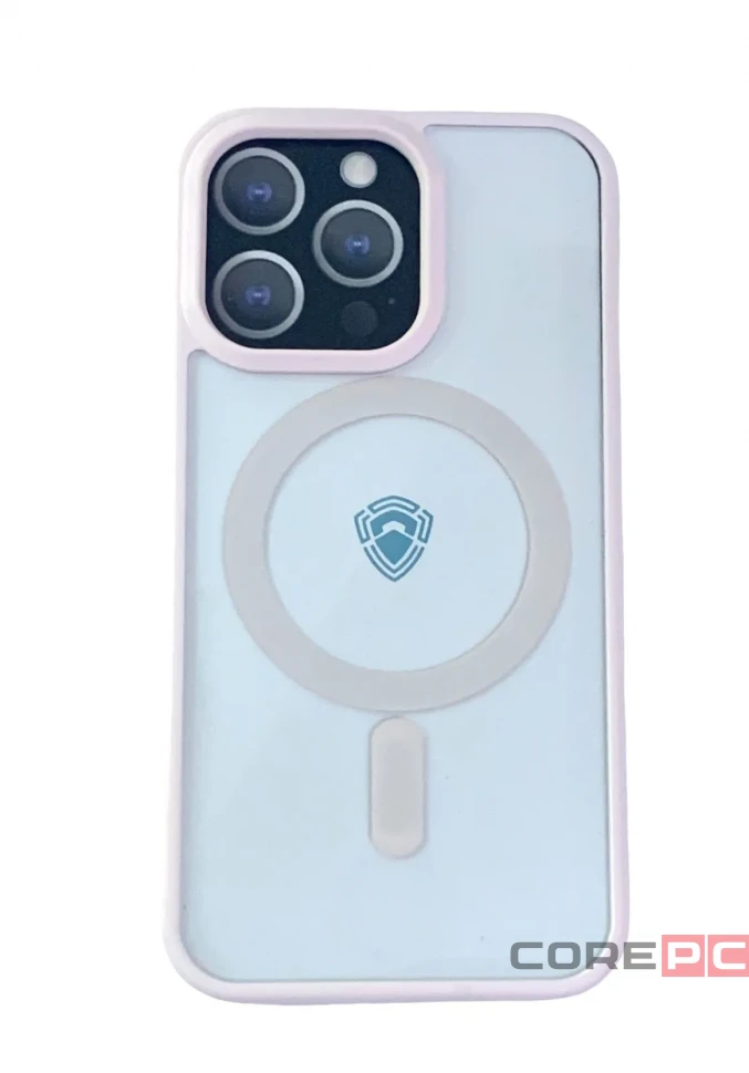 Чехол-накладка Dfansdesign Magsafe Case для Apple iPhone 13 Pro пластиковый (розовая рамка)