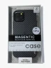 Чехол-накладка PiBlue Magentic Series Magsafe для Apple iPhone 14 Pro (карбоновый в полоску черно-серый)
