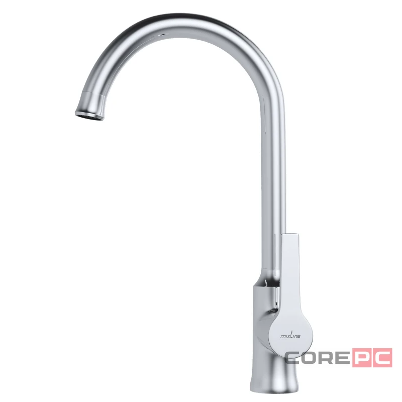 Смеситель для кухни MIXLINE МЛ22-032, рычажное управление, цвет хром