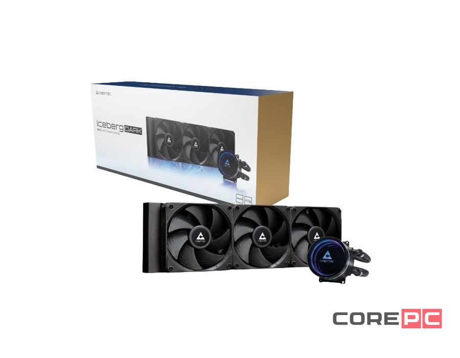 Система жидкостного охлаждения для процессора Chieftec ICEBERG 360 ARGB Pump Dark (CLC-360-BLK)