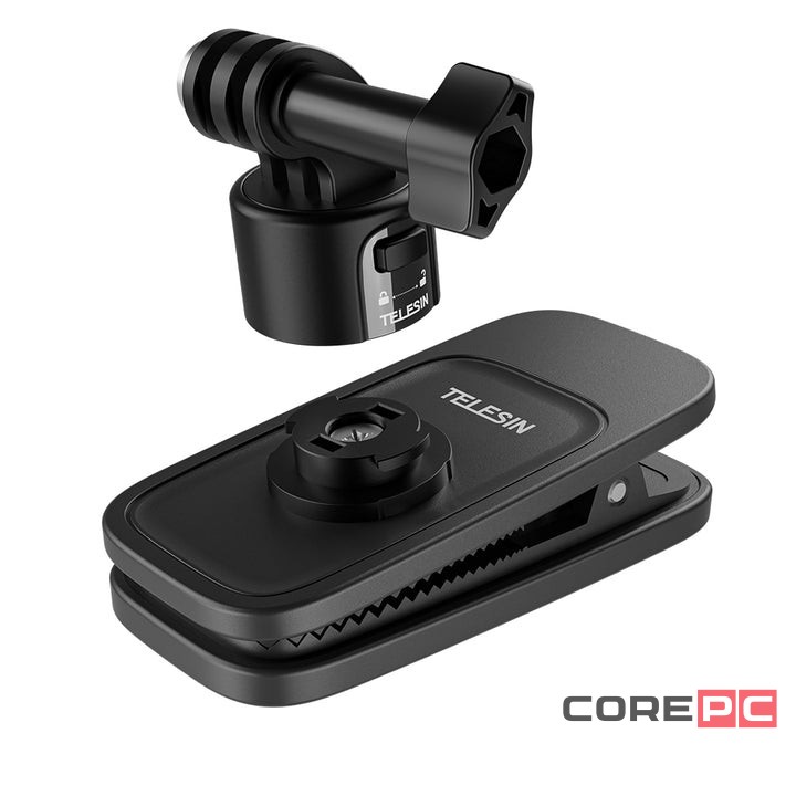 Универсальное крепление-прищепка Telesin Backpack Clip S2-JFM-01 для экшн-камер на рюкзак