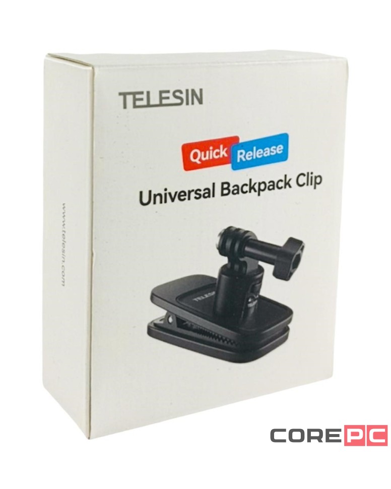 Универсальное крепление-прищепка Telesin Backpack Clip S2-JFM-01 для экшн-камер на рюкзак