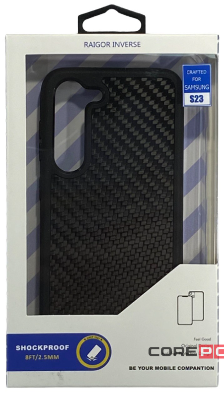 Накладка для Samsung Galaxy S23 Raigor Inverse карбон