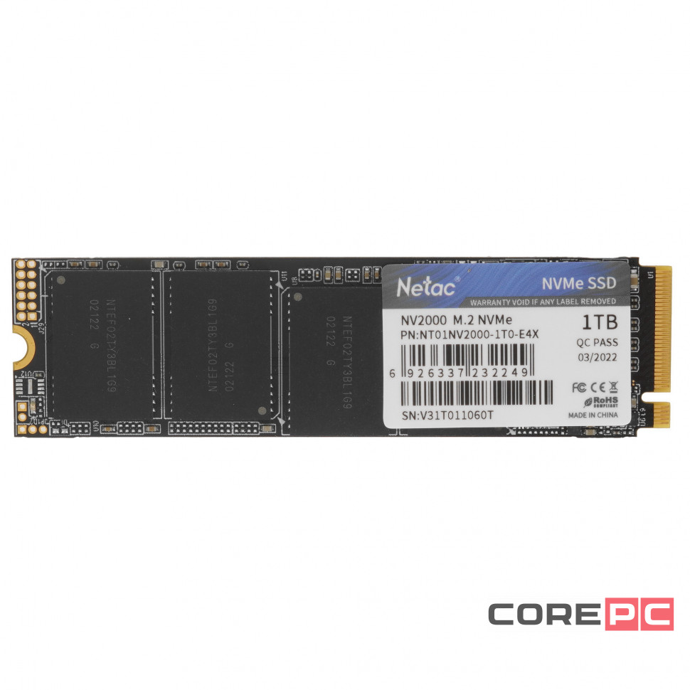 Твердотельный накопитель NETAC 1000 Gb NT01NV2000-1T0-E4X