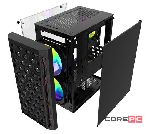 Компьютерный корпус Powercase MISTRAL Micro T3B Black (CMIMTB-L3)