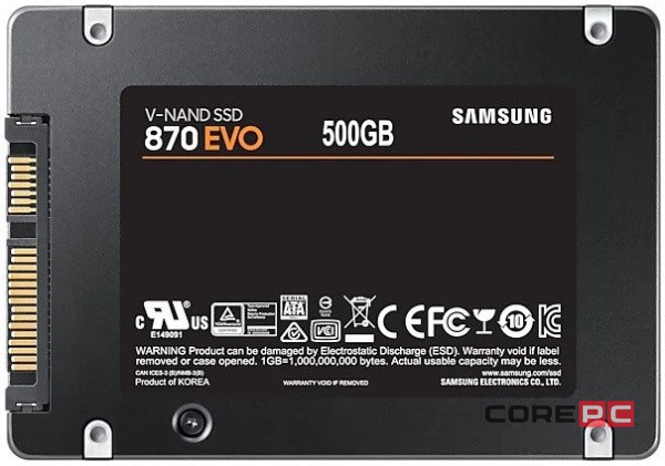 Твердотельный накопитель Samsung 500 Gb 870 EVO MZ-77E500BW